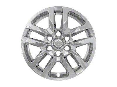 17-Inch Wheel Covers; Chrome (19-25 Silverado 1500 LTZ, RST)
