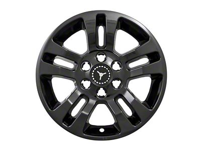 17-Inch Wheel Covers; Gloss Black (14-18 Silverado 1500 LS, LT)