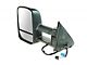 180 Degree Swing Powered Heated Manual Folding Towing Mirror; Driver Side (03-06 Silverado 1500)