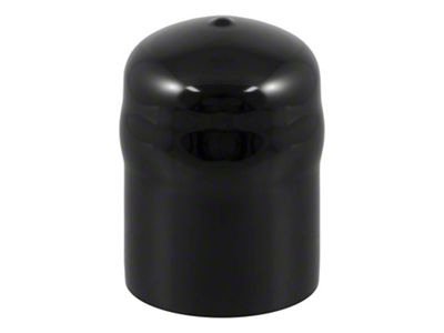 2-5/16-Inch Trailer Hitch Ball Cover; Black Rubber