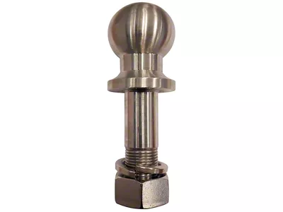 2-5/16-Inch Single Tow Ball for RAZOR RP and XTR Aluminum Hitches; Stainless Steel
