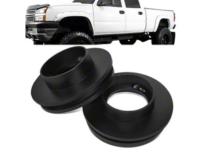 2-Inch Front Leveling Kit; Black (99-06 2WD Silverado 1500)