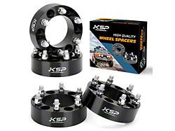 2-Inch Pro Billet Wheel Spacers; Black (99-23 Silverado 1500)