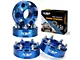 2-Inch Pro Billet Wheel Spacers; Blue (99-24 Silverado 1500)