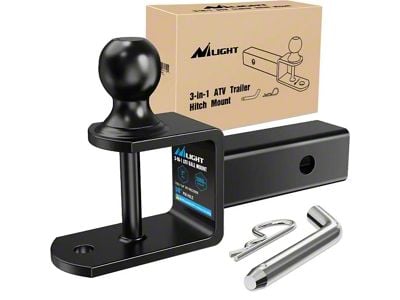 2-Inch Receiver 3-in-1 Multi Hitch Mount with 2-Inch Ball; 2-Inch Ball
