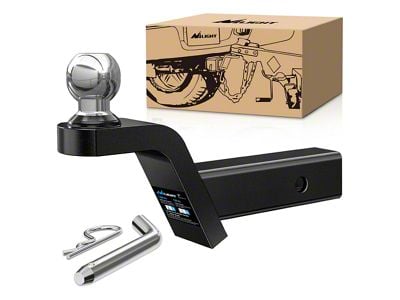 2-Inch Receiver Fusion Hitch Ball Mount with 2-Inch Ball; 2-Inch Rise