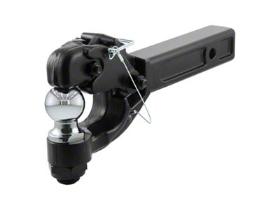 2-Inch Receiver Hitch Ball and Pintle Combo with 2-Inch Ball (Universal; Some Adaptation May Be Required)