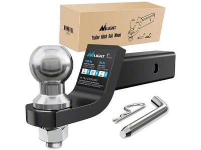 2-Inch Receiver Hitch Ball Mount with 2-5/16-Inch Ball; 2-Inch Drop