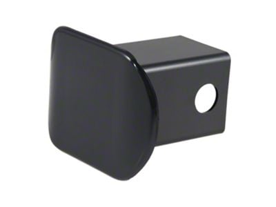 2-Inch Receiver Hitch Cover; Black Plastic (Universal; Some Adaptation May Be Required)