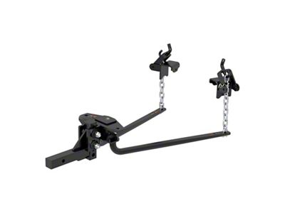 2-Inch Round Bar Weight Distribution Receiver Hitch; 5,000 to 6,000 lb. (Universal; Some Adaptation May Be Required)