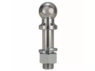 2-Inch Single Tow Ball for RAZOR Aluminum Adjustable HD Hitches; Chrome Plated Steel