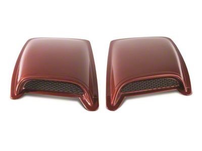 2-Piece Eclipse Hood Scoops; Smooth Black; Medium (07-13 Silverado 1500)