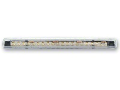 20-Diode Single Row LED Light; Clear Lens; Blue (Universal; Some Adaptation May Be Required)