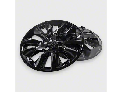 20-Inch Chrome Delete Wheel Skins; Gloss Black (19-25 Silverado 1500 Custom, LT, RST)