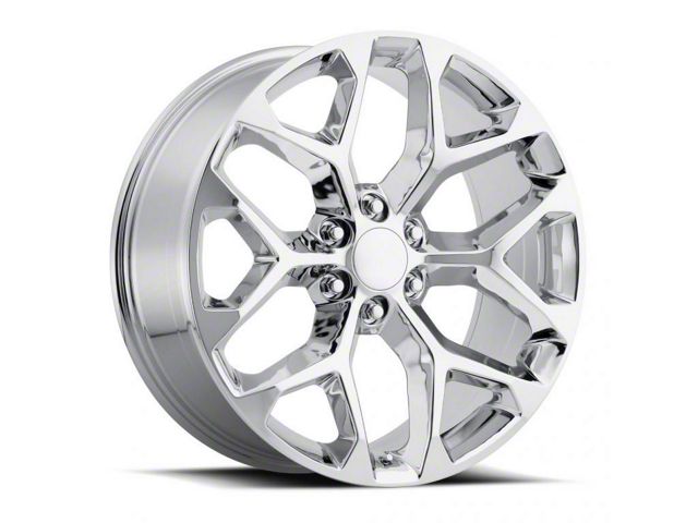 2014 Snowflake Replica Chrome 6-Lug Wheel; 26x10; 24mm Offset (19-24 Silverado 1500)