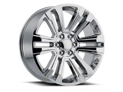 2017 Denali Replica Chrome 6-Lug Wheel; 24x10; 30mm Offset (19-25 Silverado 1500)