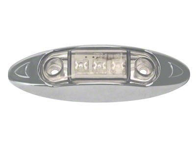 3-Diode Sealed LED Deluxe Running Light; Amber LED; Clear Lens (Universal; Some Adaptation May Be Required)