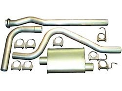 3-Inch Aluminized Single Exhaust System with Standard Turbo Muffler; Side Exit (99-06 4.3L Silverado 1500)