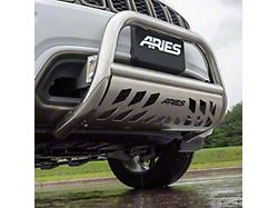 3-Inch Bull Bar; Polished Stainless (19-25 Silverado 1500, Excluding Diesel)