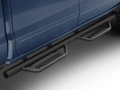 3-Inch Nerf Drop Side Step Bars; Black (07-18 Silverado 1500 Crew Cab)