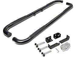 3-Inch Round Nerf Side Step Bars; Black (99-13 Silverado 1500 Extended Cab, Crew Cab)