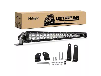 31-Inch Single Row LED Light Bar; Spot/Flood Combo Beam (Universal; Some Adaptation May Be Required)