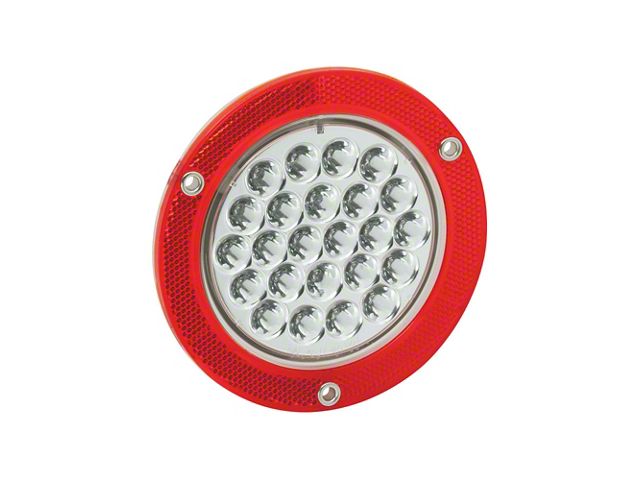 4-Inch Round LED Tail Lamp with Mounting Flange