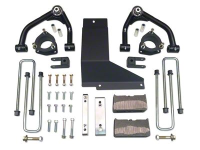Tuff Country 4-Inch Uni-Ball Upper Control Arm Suspension Lift Kit with SX8000 Shocks (07-13 4WD Silverado 1500)