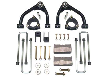 Tuff Country 4-Inch Uni-Ball Upper Control Arm Suspension Lift Kit with SX8000 Shocks (14-18 4WD Silverado 1500 w/ Stock Cast Steel Control Arms)