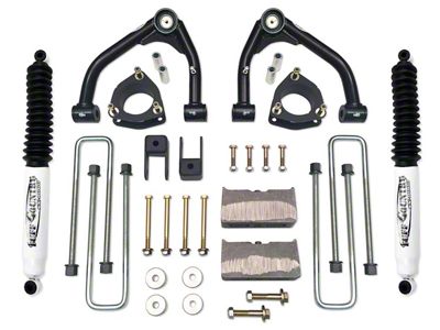 Tuff Country 4-Inch Upper Control Arm Suspension Lift Kit with SX8000 Shocks (14-18 4WD Silverado 1500 w/ Stock Cast Steel Control Arms)