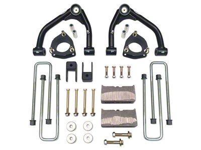 Tuff Country 4-Inch Upper Control Arm Suspension Lift Kit with SX8000 Shocks (14-18 4WD Silverado 1500 w/ Stock Cast Aluminum or Stamped Steel Control Arms)