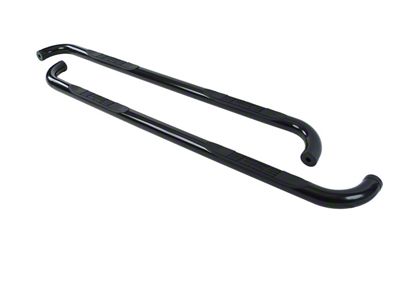 Go Rhino 3-Inch 4000 Series Cab Length Side Step Bars; Black (99-13 Silverado 1500 Extended Cab)