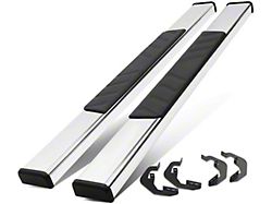 4.75-Inch Running Boards; Stainless Steel (07-18 Silverado 1500 Regular Cab)