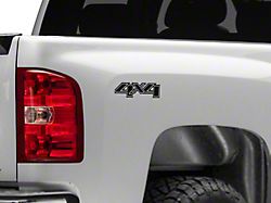 4x4 Decal; Blackout (07-13 Silverado 1500)