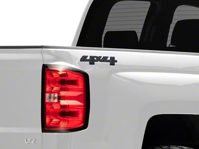 4x4 Decal; Blackout (14-17 Silverado 1500)