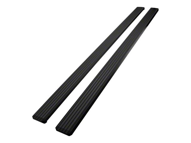 5-Inch Cab Length Running Boards; Black (07-18 Silverado 1500 Extended/Double Cab)