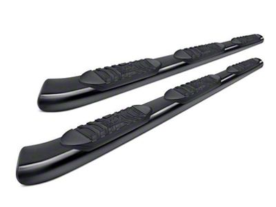 5-Inch Extreme Wheel to Wheel Side Step Bars; Black (19-24 Silverado 1500 Double Cab)