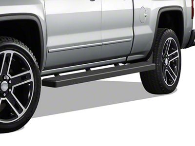 5-Inch iStep Wheel-to-Wheel Running Boards; Black (07-13 Silverado 1500 Extended Cab w/ 5.80-Foot Short Box)