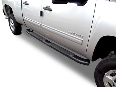 Go Rhino 5-Inch OE Xtreme Composite Side Step Bars; Black (99-06 Silverado 1500 Extended Cab)