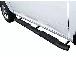 5-Inch Premium Oval Side Step Bars; Semi-Gloss Black (07-18 Silverado 1500 Crew Cab)