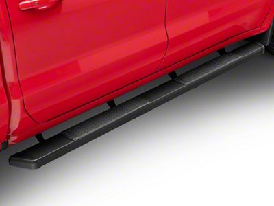 5-Inch Running Boards; Black (19-24 Silverado 1500 Crew Cab)