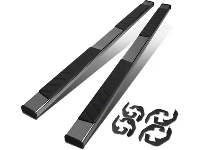 5-Inch Running Boards; Stainless Steel (07-18 Silverado 1500 Crew Cab)