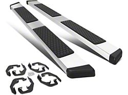 5-Inch Wide Flat Running Boards; Stainless Steel (07-18 Silverado 1500 Crew Cab)