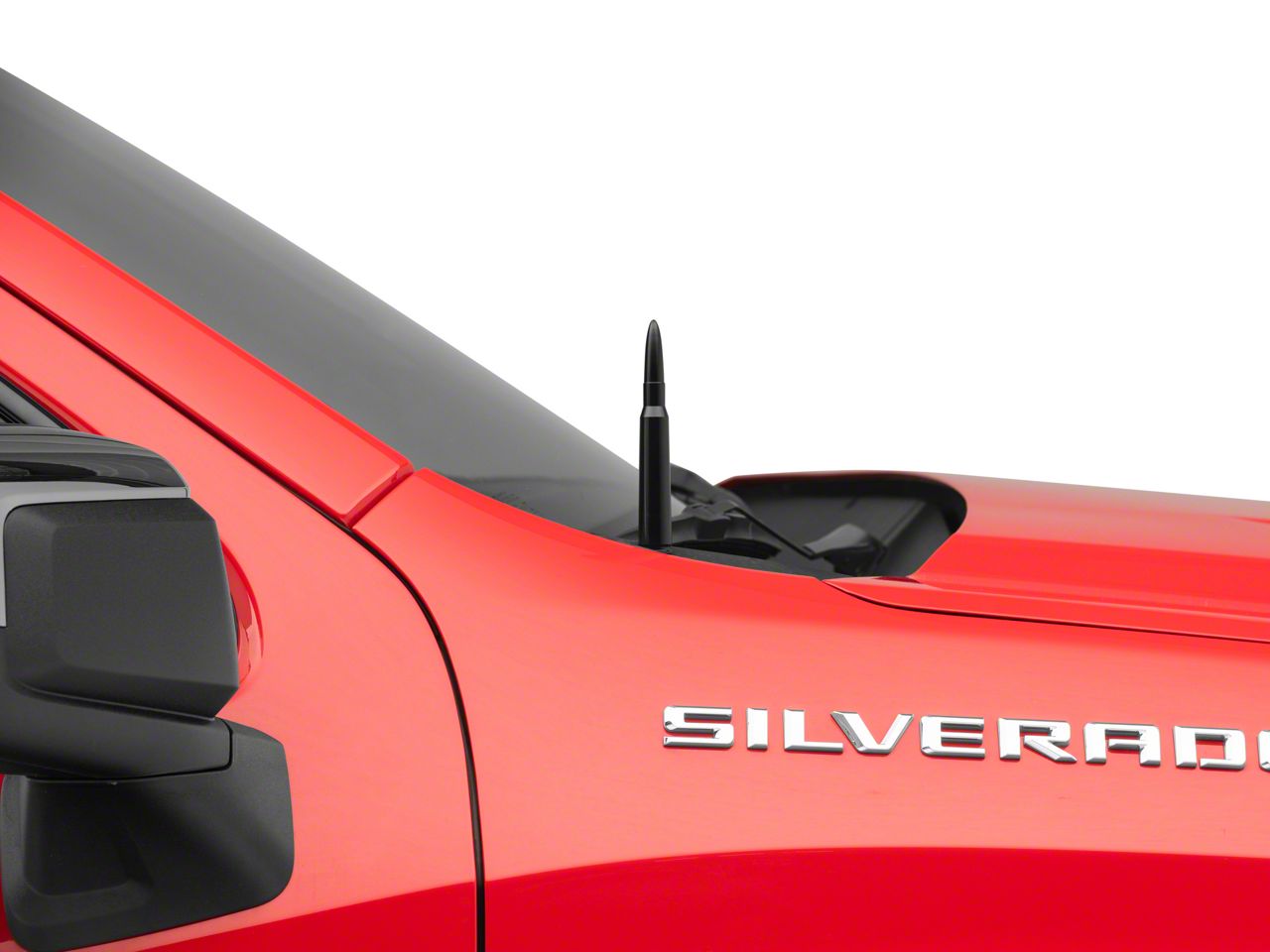 Silverado 1500 .50 Cal Bullet Antenna Black 99 22 Silverado 1500 Free Shipping