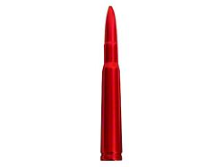 50 Cal Bullet Antenna; 5-Inch; Red (Universal; Some Adaptation May Be Required)