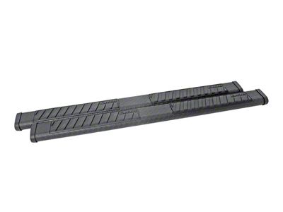6-Inch BlackTread Side Step Bars without Mounting Brackets; Textured Black (99-24 Silverado 1500 Crew Cab)