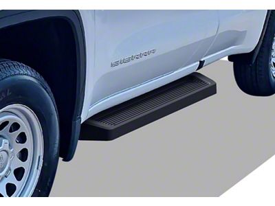 6-Inch iRunning Boards; Black (19-25 Silverado 1500 Regular Cab)