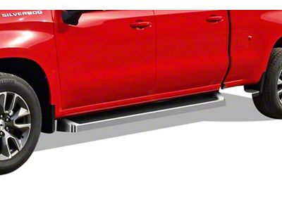 6-Inch iRunning Boards; Polished (19-24 Silverado 1500 Double Cab)