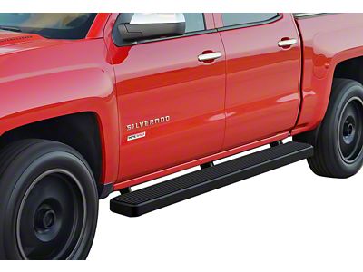 6-Inch iStep Running Boards; Black (04-13 Silverado 1500 Crew Cab)