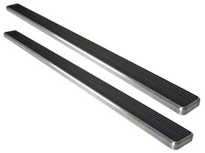 6-Inch iStep Running Boards; Hairline Silver (19-24 Silverado 1500 Double Cab)